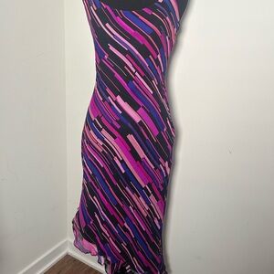 Vintage Betsey Johnson Silk Asymmetrical Dress Size M *Please read description*